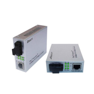 Fiber to LAN 10/100/1000M single-mode,SC,outlay power รุ่น ASIT-1110S-SCX